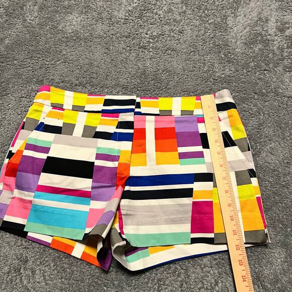TRINA TURK Corbin Shorts Womens 6 Geometric Geo Colorful Pink Black - Picture 7 of 7